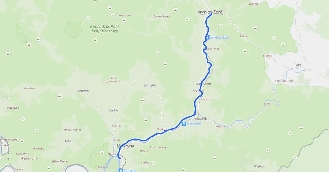 Mapa tras rowerowych Krynica-Zdrój: odkryj najlepsze trasy dla siebie