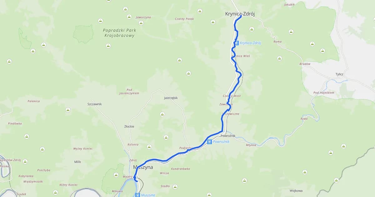 Mapa tras rowerowych Krynica-Zdrój: odkryj najlepsze trasy dla siebie
